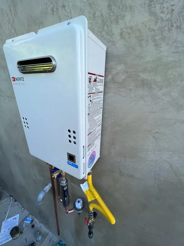 Tankless water heater installation for Westpark Estates homes
